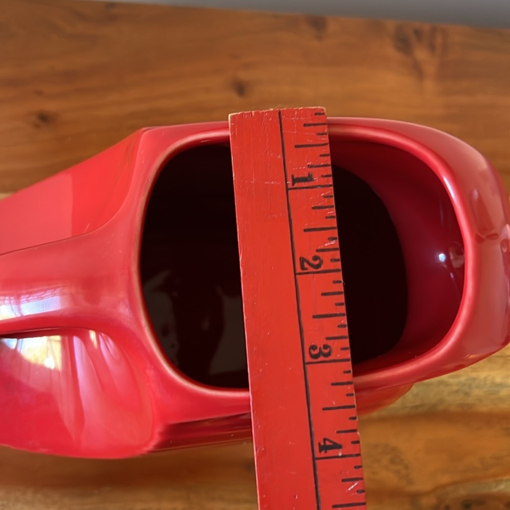 Fiesta Homer Laughlin Red Pitcher. - Picture 12 of 12